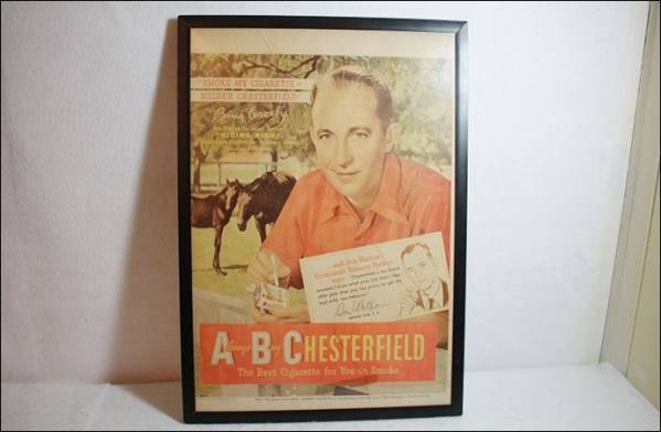 アンティーク ポスター Chesterfield タバコ ビンテージ ヴィンテージ USA 雑貨 コレクション AE61_画像1