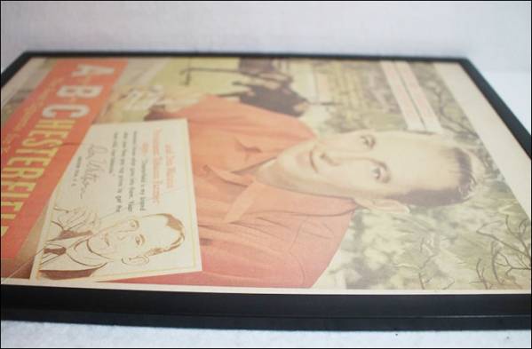 アンティーク ポスター Chesterfield タバコ ビンテージ ヴィンテージ USA 雑貨 コレクション AE61_画像3