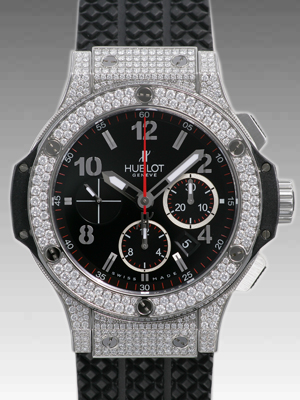 HUBLOT Hublot big van bezel rug after diamond processing does black Magic Evolution chronograph 301.SM.1770.RX SS