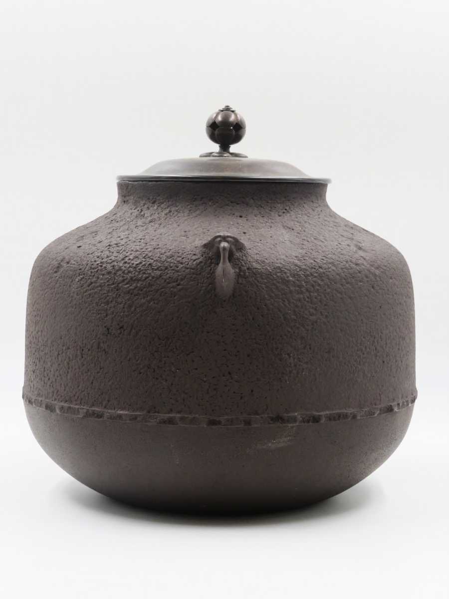 ≪茶道具≫ 釜師 【二代 畠春斎 (畠重男)】 『阿弥陀堂 釜』 桐 ≪茶道具≫ 釜師 【二代 畠春斎 (畠重男)】 『阿弥陀堂 釜』 桐