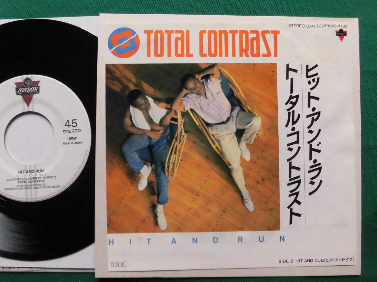 ヒット・アンド・ラン/トータル・コントラスト　80’sブリティッシュR&B/ソウル・デュオ　本邦デビュー・シングル1985年初回盤_画像1