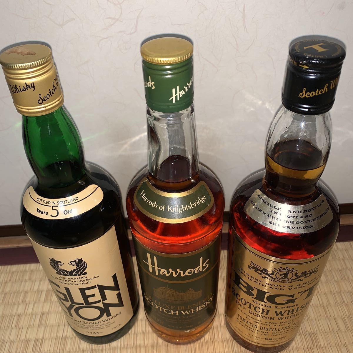 未開栓 古酒 BIGT ビッグT ゴルフバッグ ボトルケース ゴールドラベル