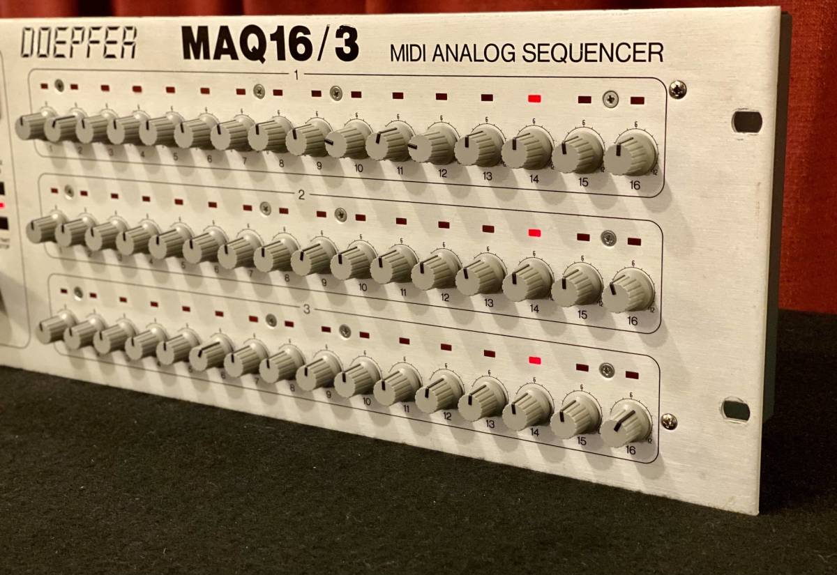 DOEPFER MAQ 16/3 MIDI ANALOG SEQUENCER ( японский язык manual есть )( работа хороший ) modular MOOG TR808 TR909 TB303 секвенсор DTM