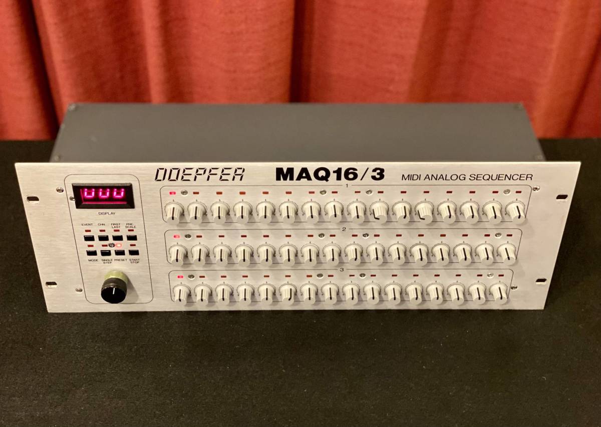 DOEPFER MAQ 16/3 MIDI ANALOG SEQUENCER ( Japanese manual equipped )( operation excellent ) modular MOOG TR808 TR909 TB303 sequencer DTM