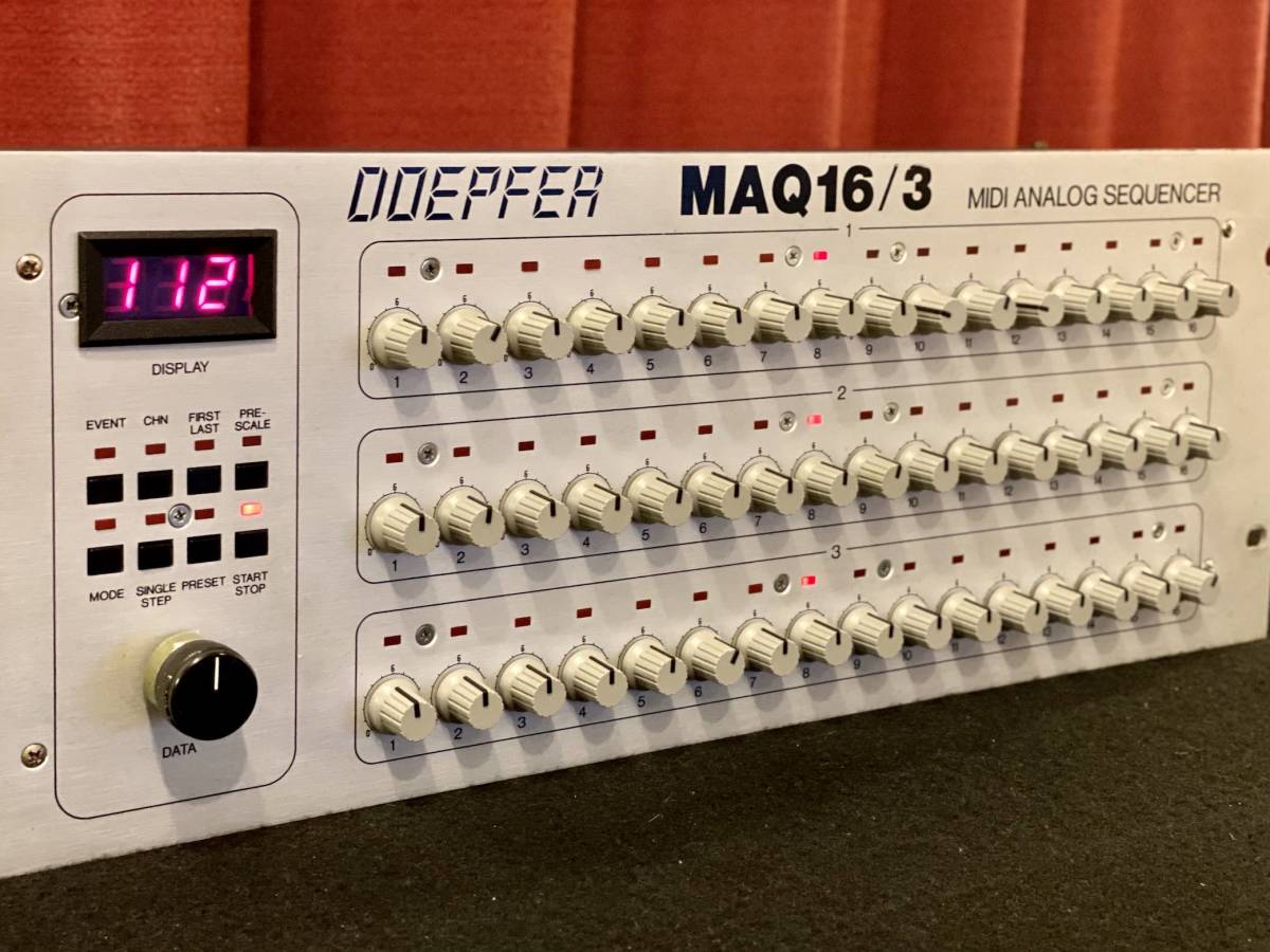 DOEPFER MAQ 16/3 MIDI ANALOG SEQUENCER ( 日本語マニュアル有り）（動作良好）　モジュラー MOOG TR808 TR909 TB303 シーケンサー DTM_画像3