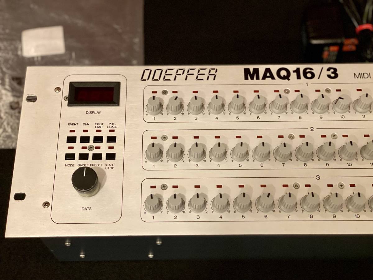 DOEPFER MAQ 16/3 MIDI ANALOG SEQUENCER ( японский язык manual есть )( работа хороший ) modular MOOG TR808 TR909 TB303 секвенсор DTM