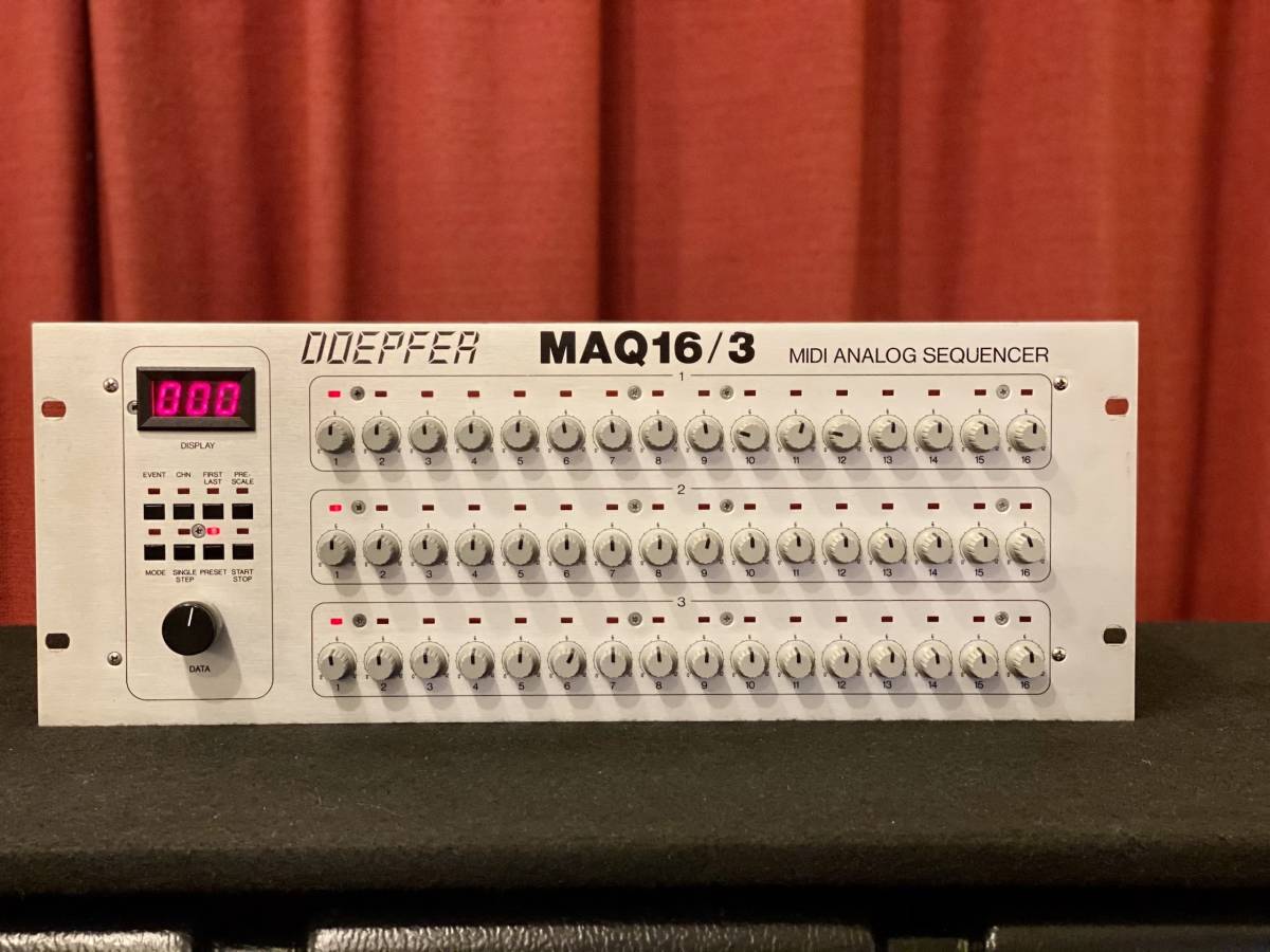 DOEPFER MAQ 16/3 MIDI ANALOG SEQUENCER ( японский язык manual есть )( работа хороший ) modular MOOG TR808 TR909 TB303 секвенсор DTM