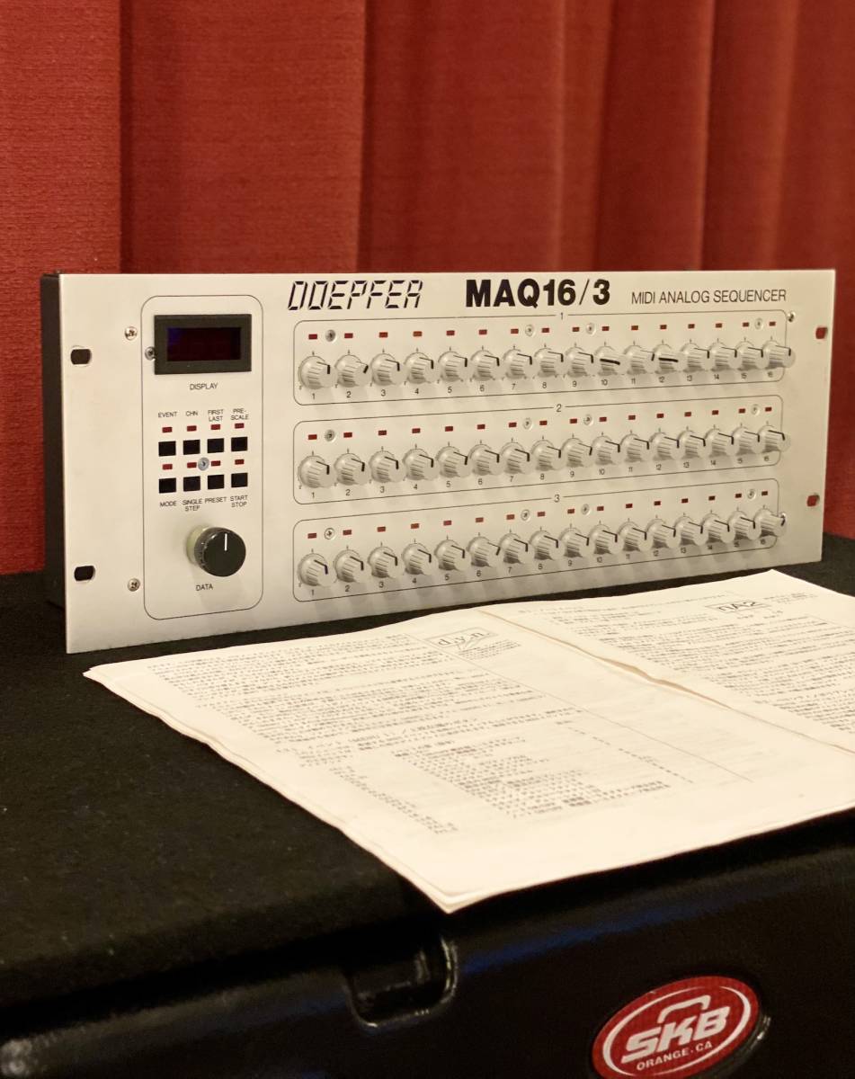 DOEPFER MAQ 16/3 MIDI ANALOG SEQUENCER ( японский язык manual есть )( работа хороший ) modular MOOG TR808 TR909 TB303 секвенсор DTM