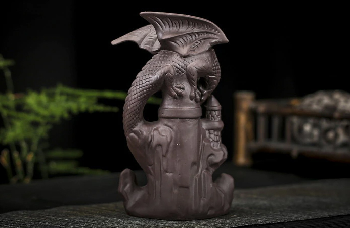 [ safety domestic sending ] Dragon ceramic made censer ( fragrance 20 piece attaching )