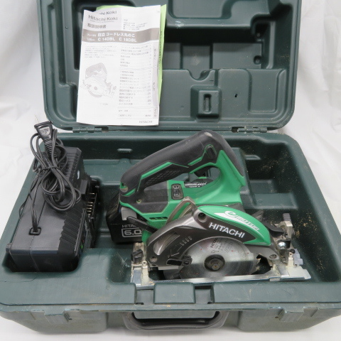 現状品】 日立工機 HITACHI 125mm 18Vコードレス丸ノコ C18DBL www