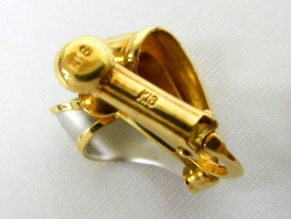 K18 Pt900 コンビイヤリング | activoskateshop.com