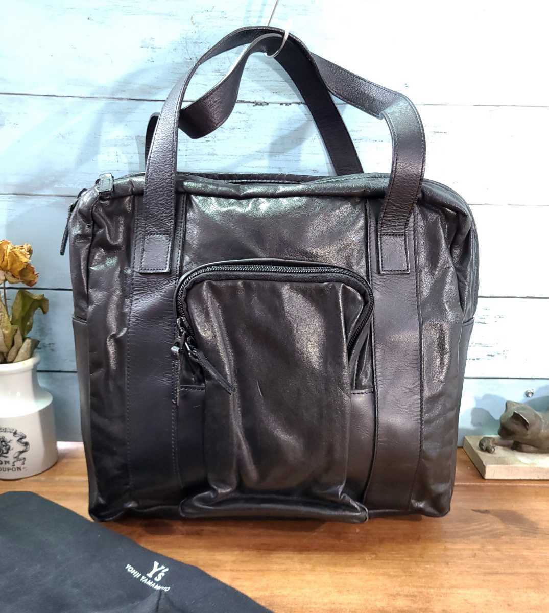 Y's ワイズ ヨウジヤマモト レザーバッグ ボストン ワンショルダー