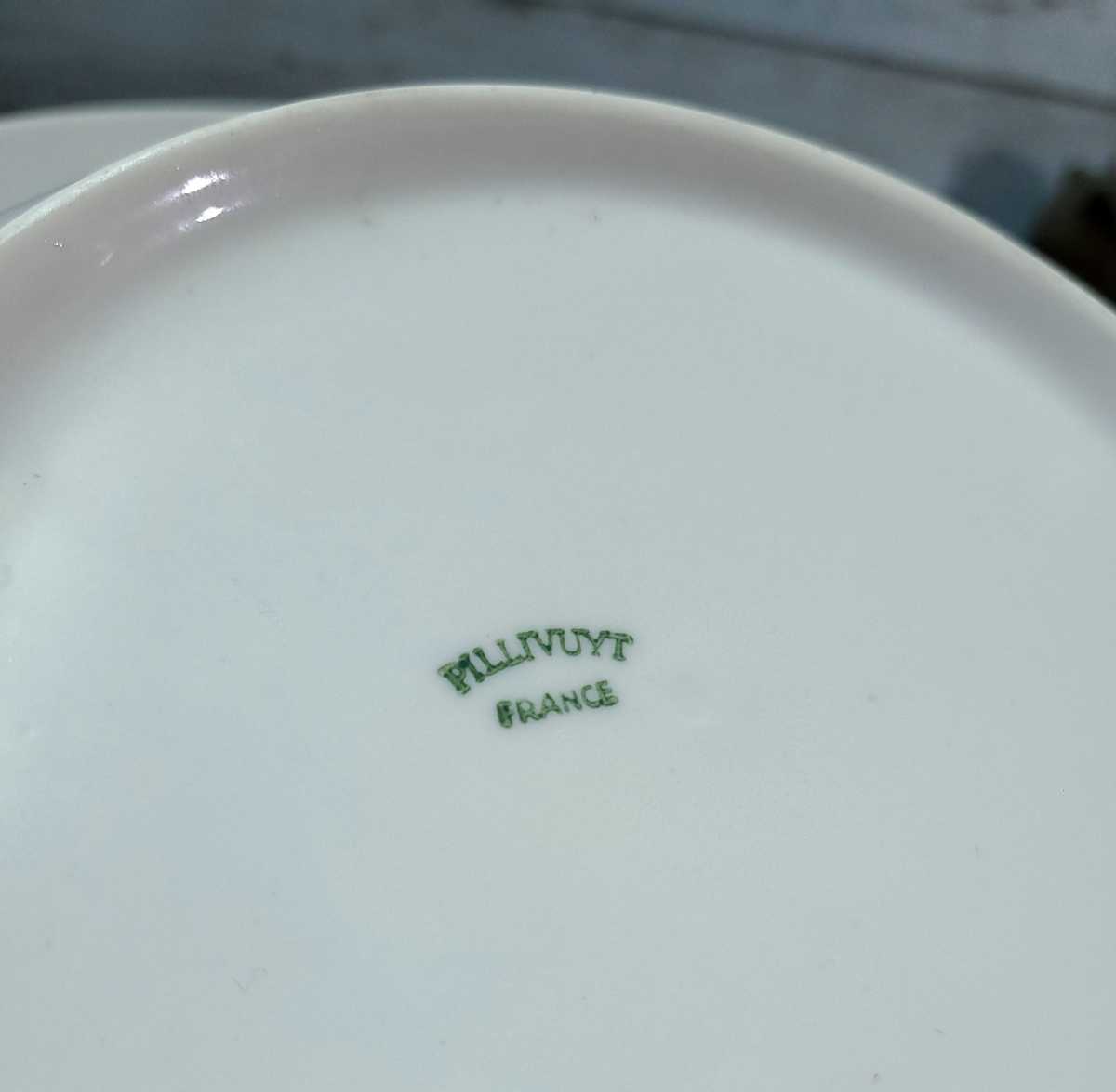 フランスヴィンテージ ピリヴィッツ PILLIVUYT スープ プレート 深皿 白皿 ボウル 5枚セット 無地 ブロカント カフェ インテリア_画像8
