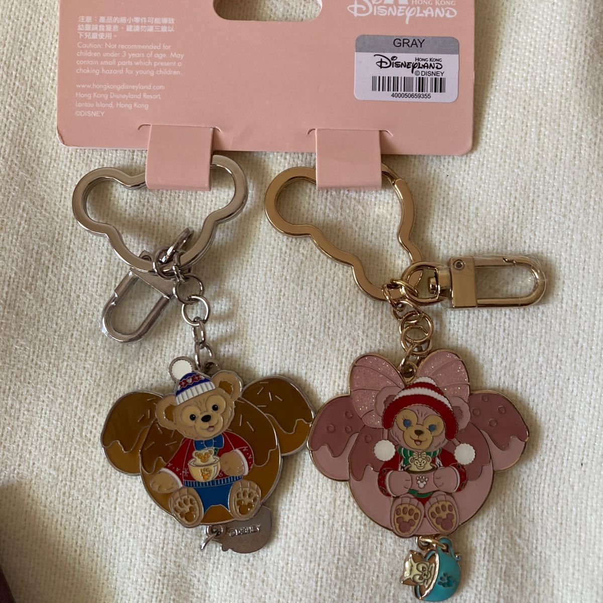 ダッフィーシェリーメイストラップ&香港ディズニーキーホルダー ダッフィーシェリーメイストラップ&香港ディズニーキーホルダー