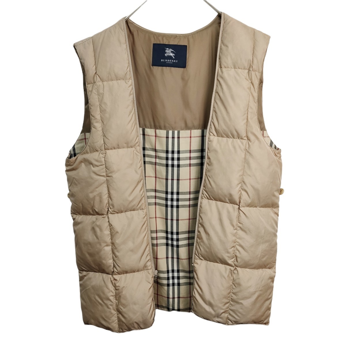 BURBERRY LONDON】裏地総チェック ベスト 魅力的な価格 51.0%OFF