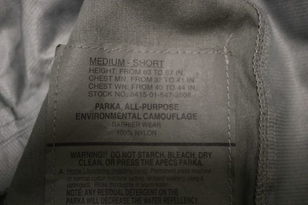 Sam 5926 бесплатная доставка вооруженные силы США APEC Gore-Tex Parker жакет армия для армия предмет армия моно милитари Vintage 