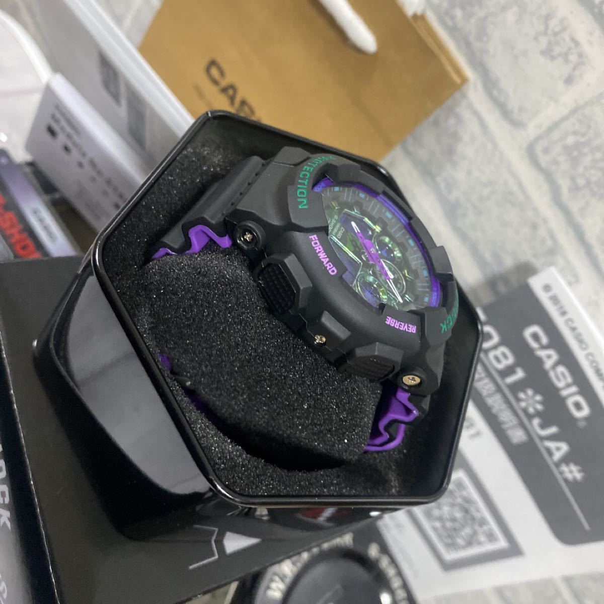 カシオ Gショック 海外モデル アナデジタイプ GA-100BL-1A 新品 | www