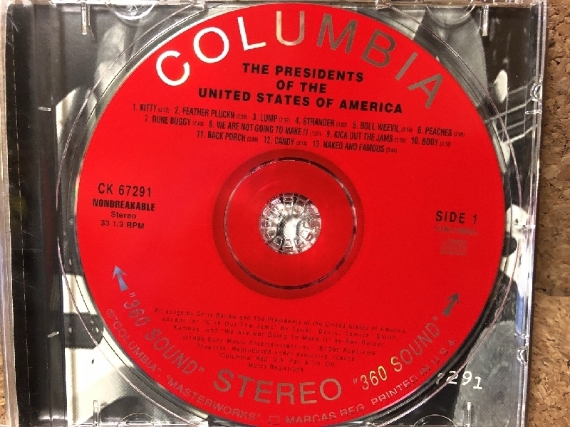 美盤 The Presidents of The United States of America 1995年 CD 米国盤_画像6