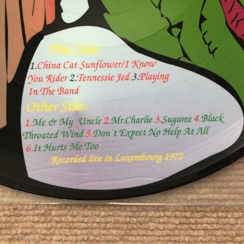 美盤 激レア 180g重量盤 グレイトフル・デッド Grateful Dead LPピクチャーレコード Dead de Luxe / Live in Luxenburg 1972_画像8