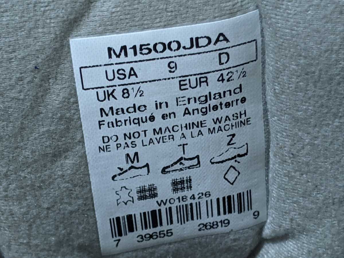 (専用出品) new balance M1500JDA ネイビー 限定カラー 27cm 新品未使用 英国製