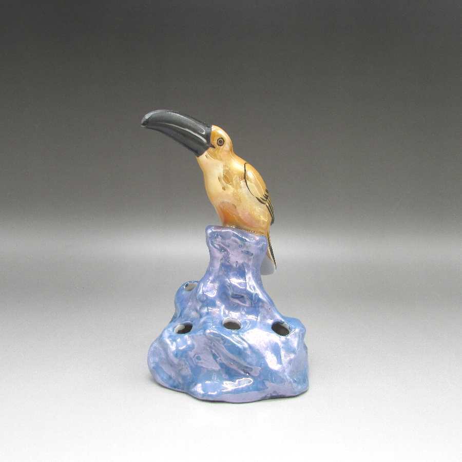 オールドノリタケ 鳥フィギュア付フラワーフロッグ u5166 www.anac