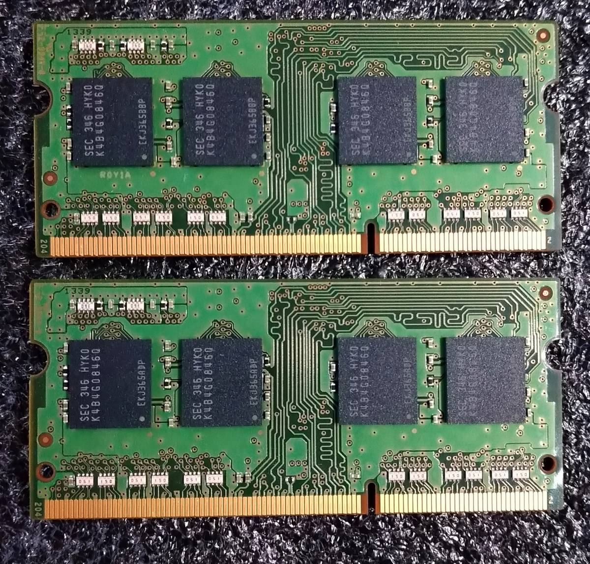 【中古】DDR3 SO-DIMM 8GB(4GB2枚組) SAMSUNG M471B5173QH0-YK0 [DDR3-1600 PC3L-12800 1.35V]