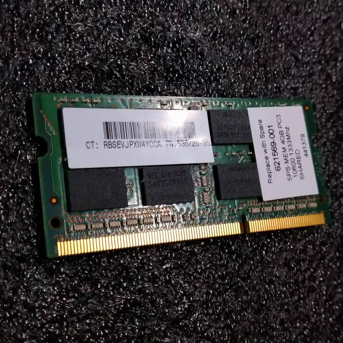 【中古】DDR3 SODIMM 4GB(4GB1枚) SAMSUNG M471B5273DH0-CH9 [DDR3-1333 PC3-10600 1.5V]_画像4