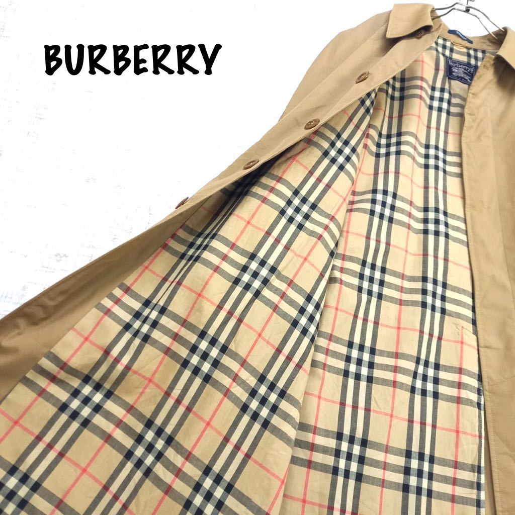 希少 英国製 BURBERRYS バーバリー ステンカラーコート ノバチェック