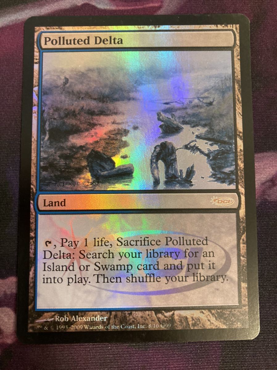 PROMO 汚染された三角州　英FOIL1枚 mtg ジャッジ褒賞　プロモ　英語　DCI polluted delta_画像1