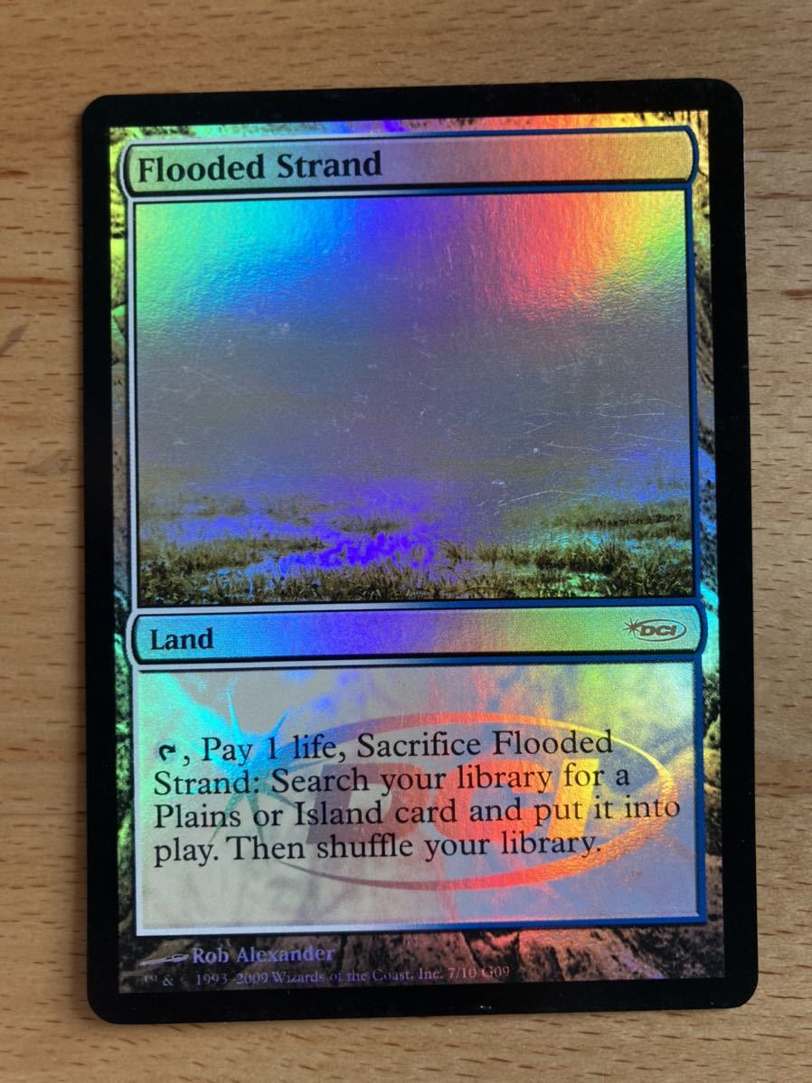 PROMO 溢れかえる岸辺　英FOIL1枚 MTG flooded strand ジャッジ褒賞　英語