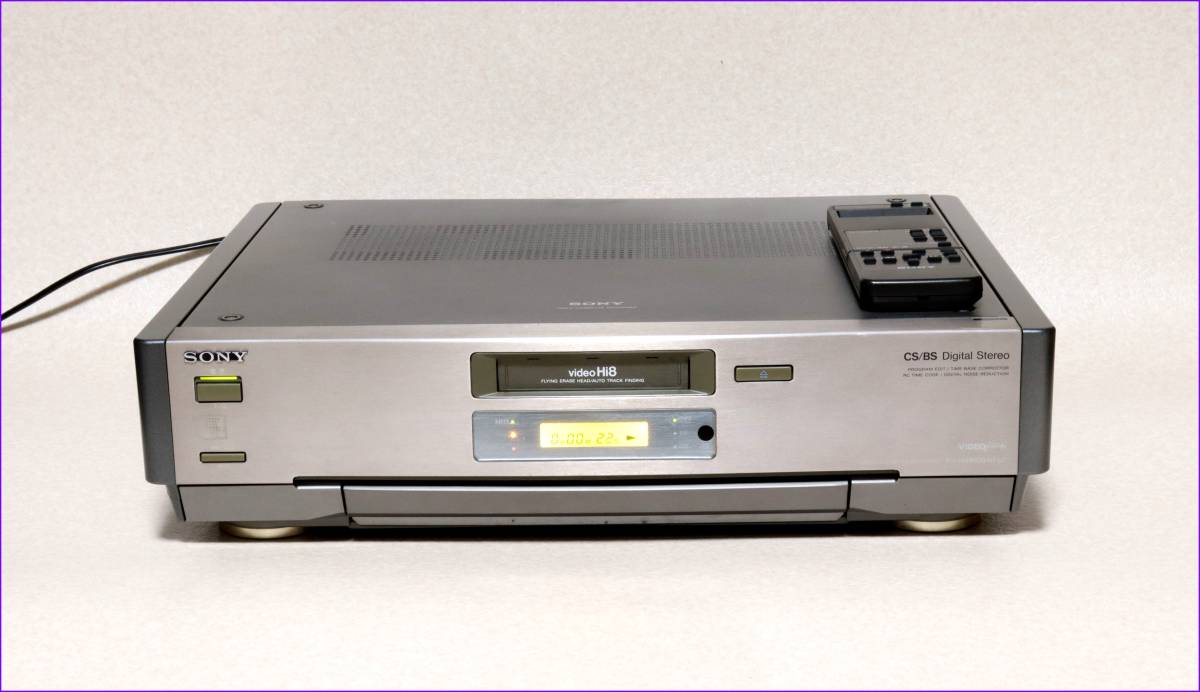 SONY Hi8 最高級ビデオデッキ EV-NS9000 おまけリモコン保証付完動品
