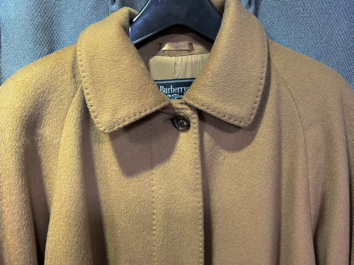 極美品 Burberrys ロングコートカシミヤ100%80s90s一点物激レア