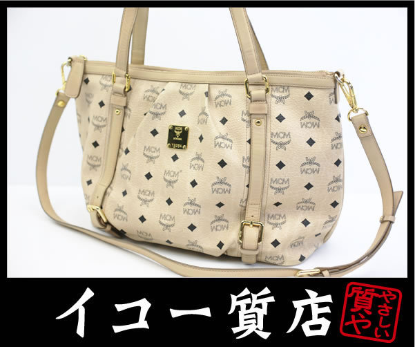 ヤフオク! - イコー質店 MCM ☆希少モデル ロゴグラム 2WAYショ...