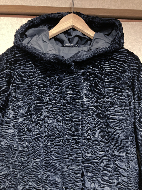 S Max Mara/マックスマーラアストラカン調コート www