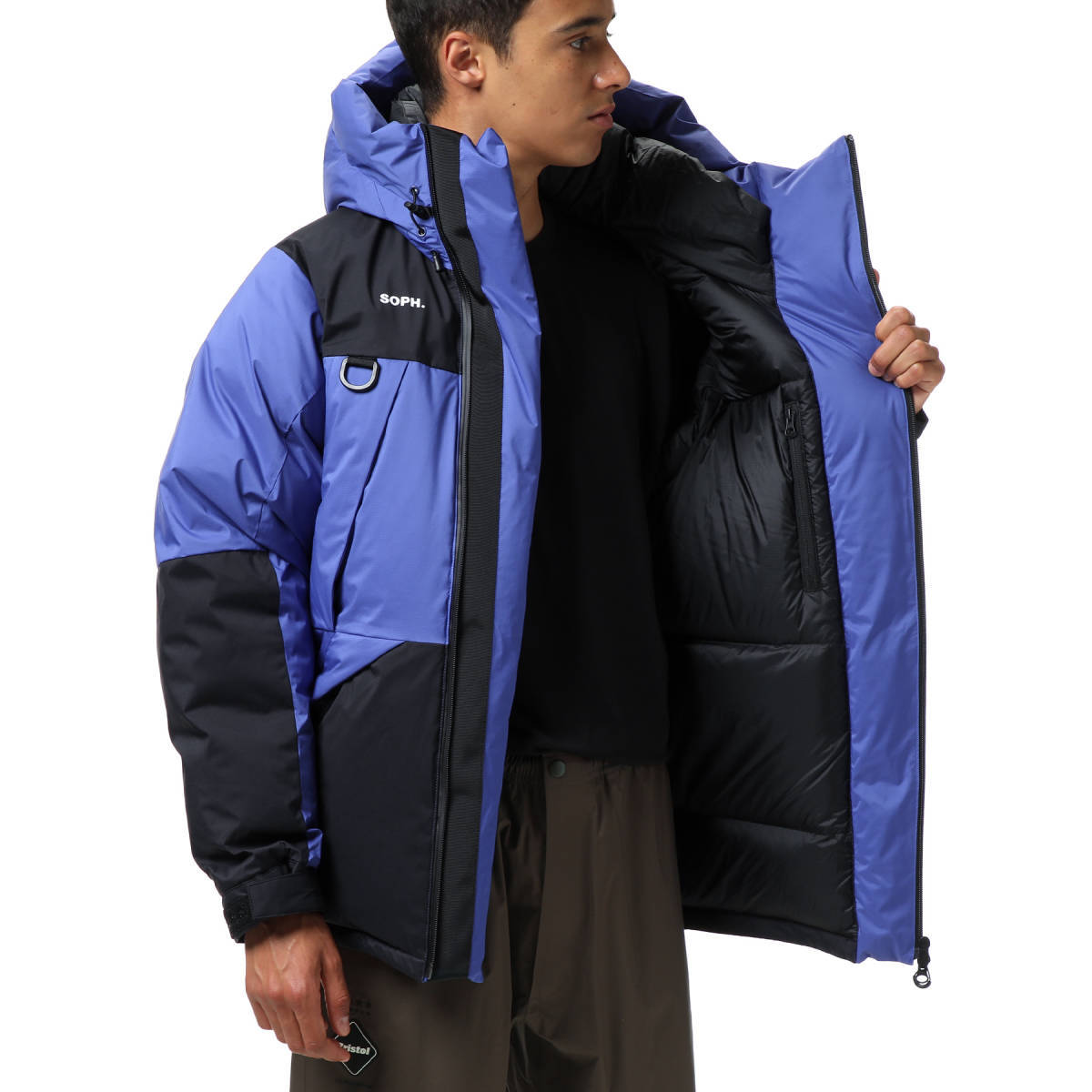 定価74800円 新品 ■ F.C.Real Bristol 21AW DOWN BENCH PARKA ダウンジャケット FCRB-212028 ブリストル ■M ブルー_画像4