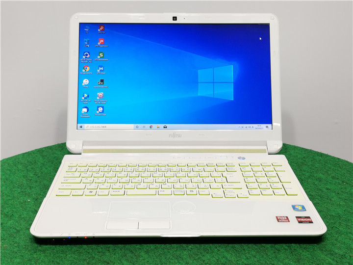 中古/15型ノートPC/Win10/新品SSD256/4GB/AMD A6-3420M/FMV AH53/H 新品無線マウス MS office2019搭載