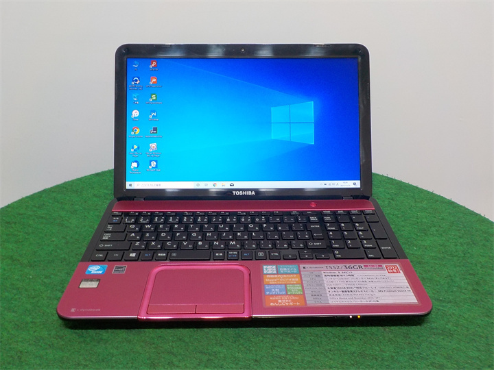 カメラ/15.6型/ノートPC/Windows10/新品SSD512/4GB/CeleronB830/TOSHIBA T552/36GR 新品無線マウス/office搭載/HDMI/無線WIFI/テンキー
