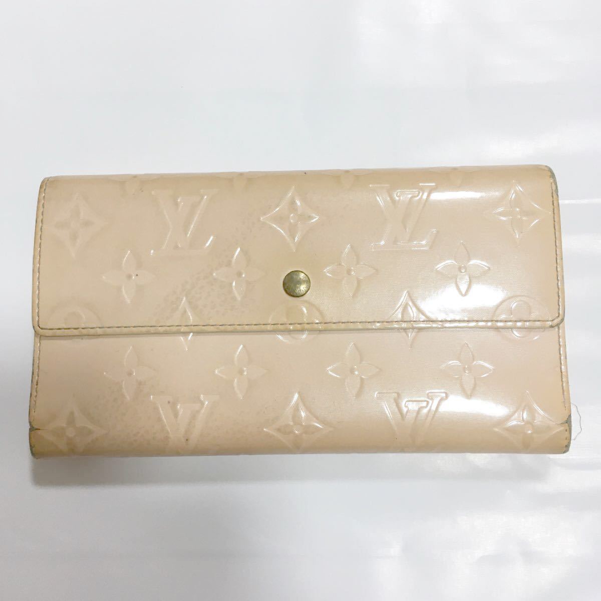 正規 ルイヴィトン ヴェルニ 長財布 ピンク