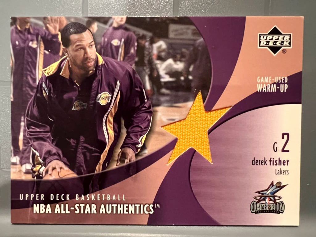 超絶レア NBA 2002 All-star 実使用 Jersey 02 Topps Derek Fisher デレック・フィッシャー Lakers レイカーズ Panini バスケ Legend_画像1