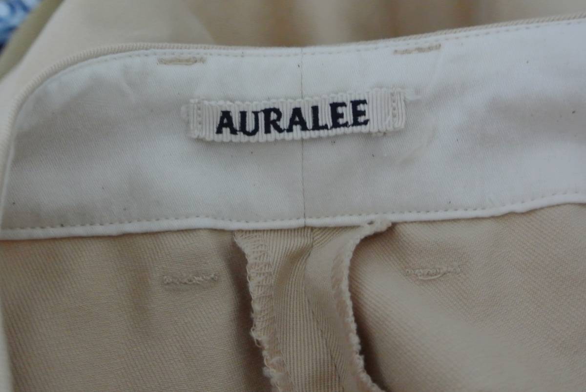 AURALEE オーラリー 　　WASHED FINX CHINO WIDE TUCK PANTS　ワイド　チノ　パンツ_画像5