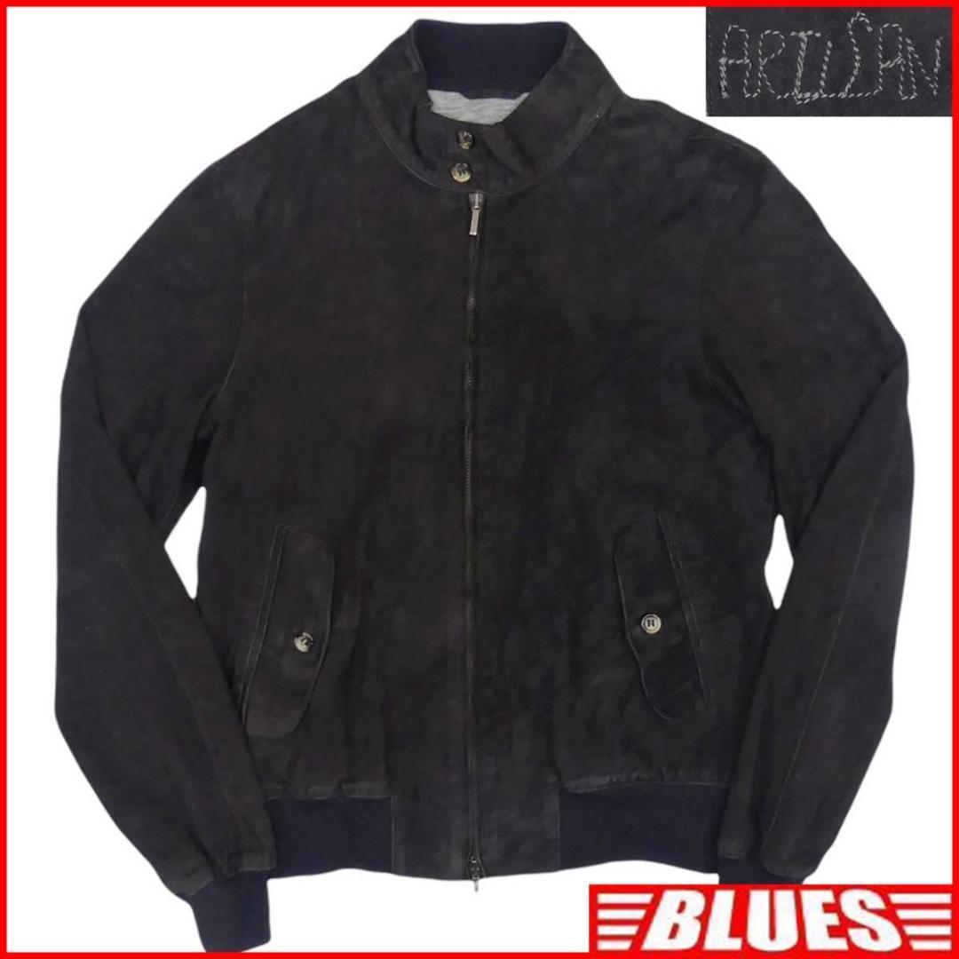 WEB限定】 即決☆イタリア製 ARTISAN☆メンズL ブルゾン レザー