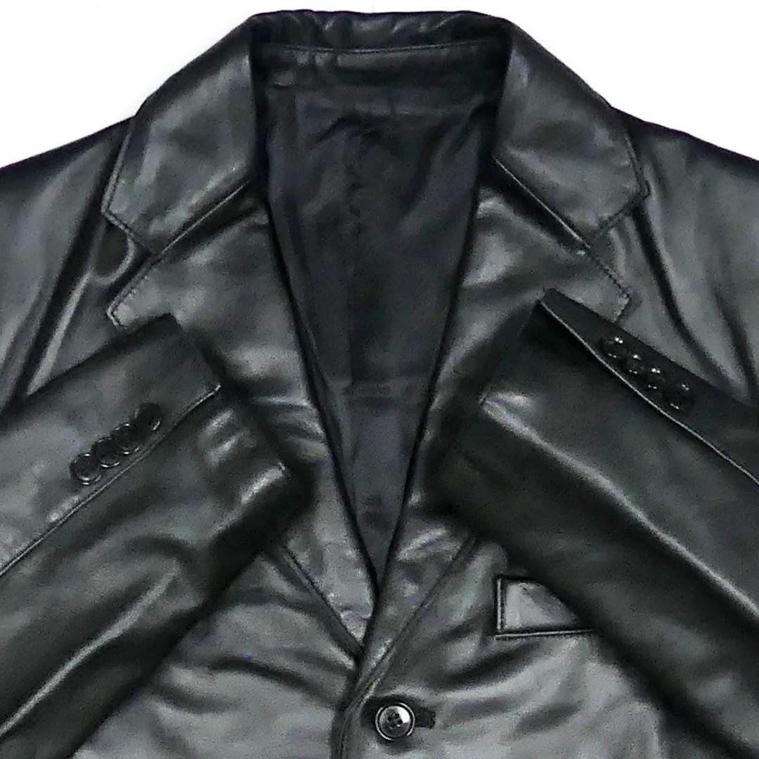  prompt decision *COMME CA DU MODO MEN* men's M leather tailored jacket Comme Ca Du Mode Men Comme Ca men black original leather suit real leather business leather jacket 