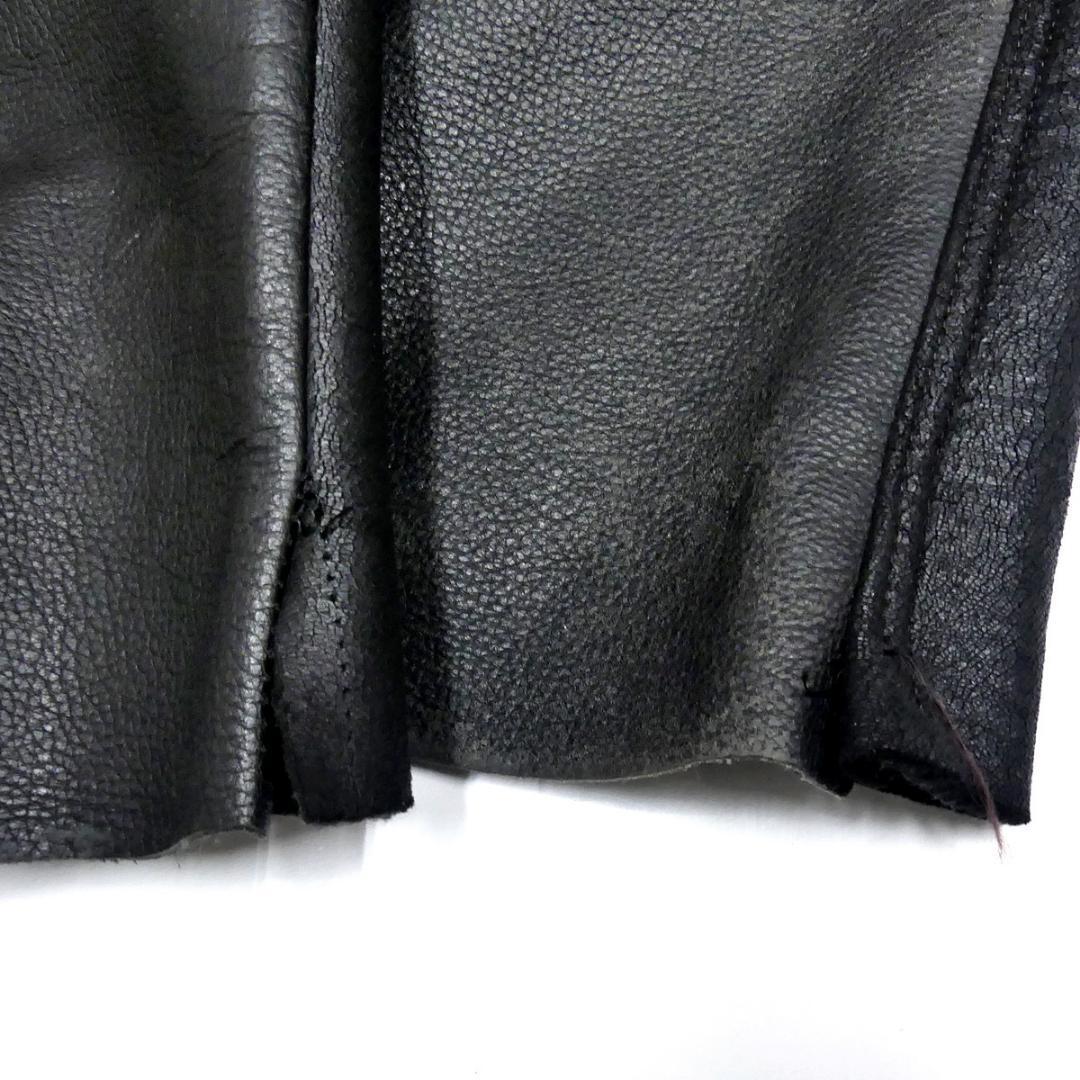 即決 CLEVER HOMME W31位 レザーパンツ クレバーオム メンズ 黒 本革