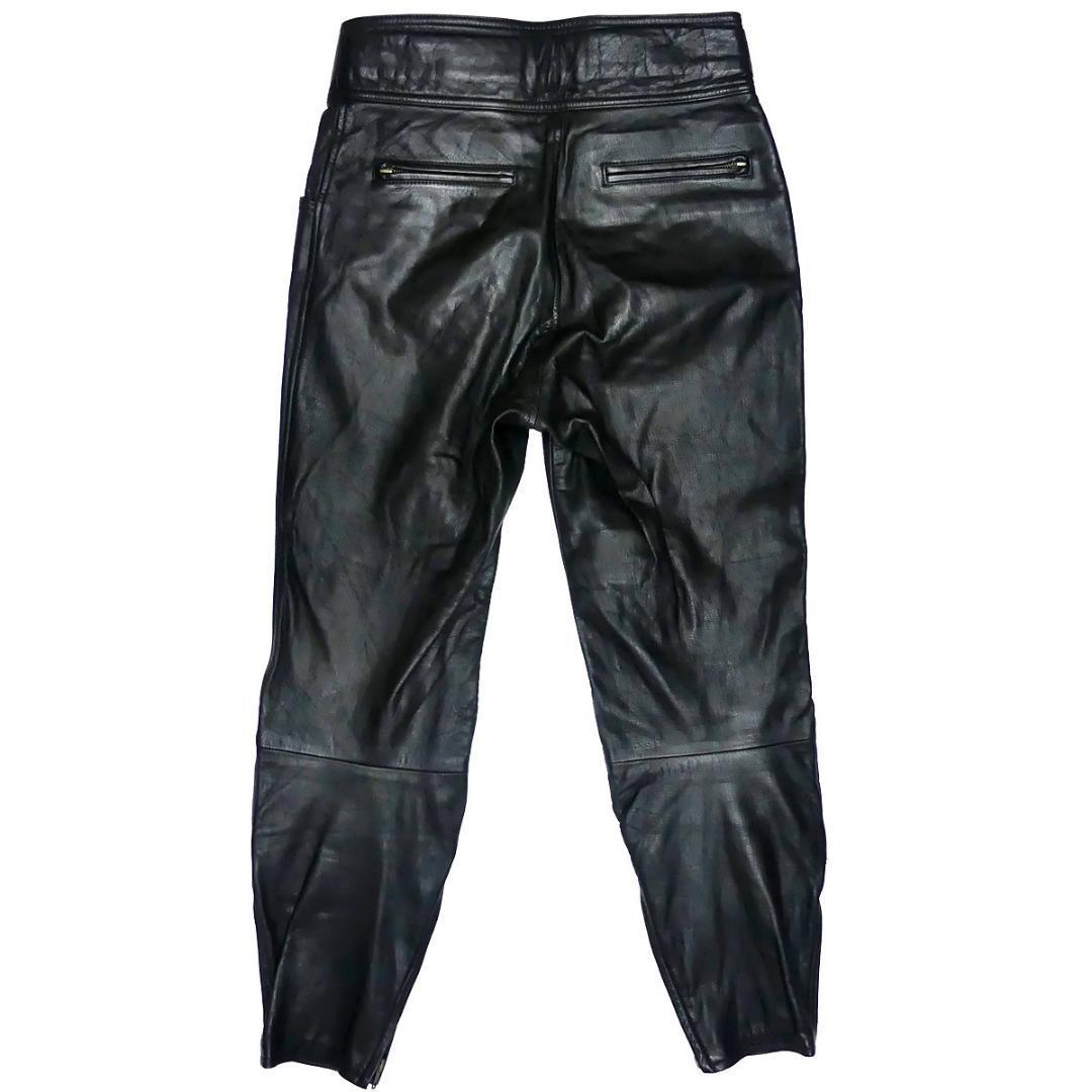 即決 KUSHITANI メンズLL レザーライディングパンツ クシタニ 黒 本革