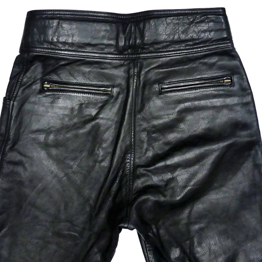 即決 KUSHITANI メンズLL レザーライディングパンツ クシタニ 黒 本革