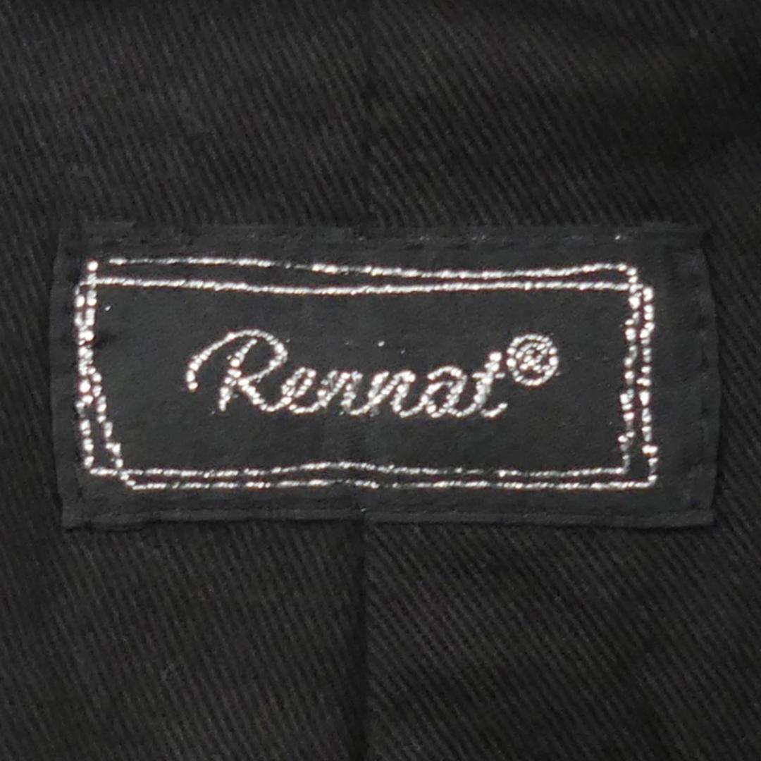 即決★Rennat★メンズL レザーライダースジャケット レナット 3 黒 ブラック 本革 シングル 本皮 パンクロック ライディング ツーリング