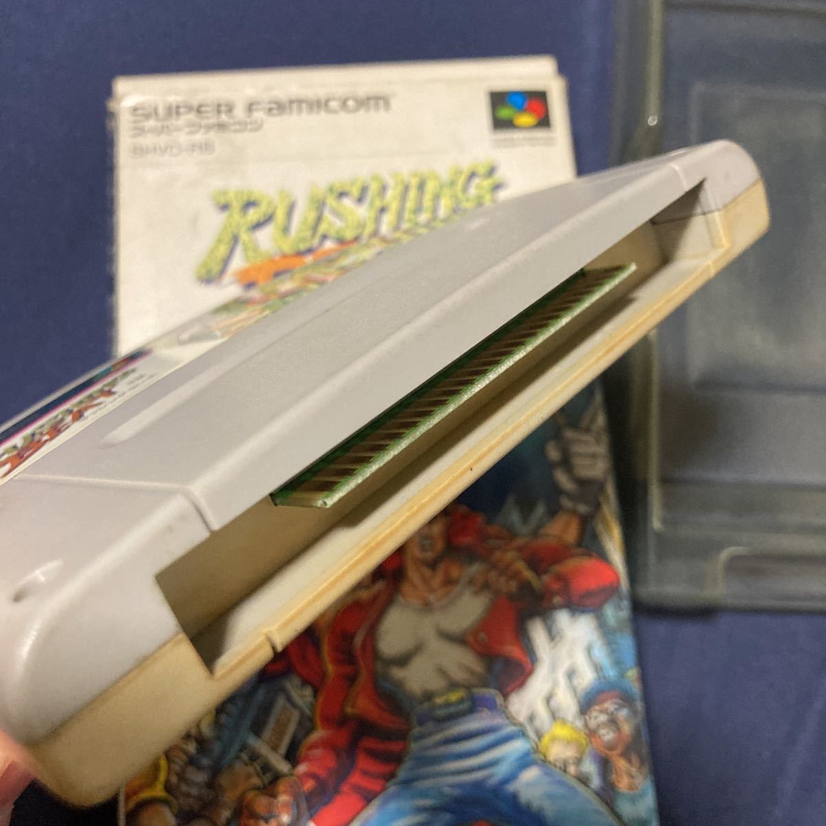 送料無料　SFC スーパーファミコン ラッシング・ビート RUSHING BEAT 箱 説明書付き スーパーファミコンソフト ラッシングビート