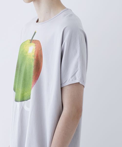 【極美】SHAREEF(シャリーフ ）STUDIOUS限定 Apple eve TEE / アップルイヴTシャツ オーバーサイズ　ビッグT グレー_画像6