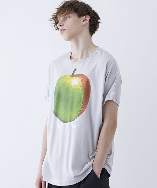 【極美】SHAREEF(シャリーフ ）STUDIOUS限定 Apple eve TEE / アップルイヴTシャツ オーバーサイズ　ビッグT グレー_画像1