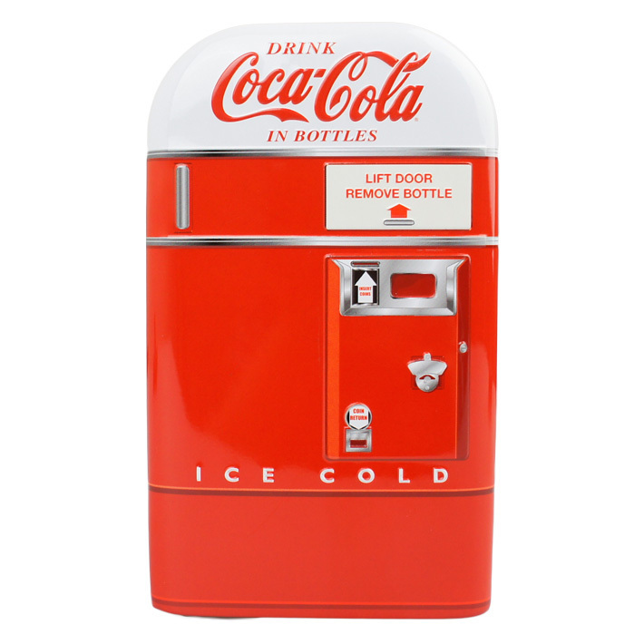 コカコーラ ベンディングマシーン型 貯金箱 C Coca Cola 自動販売機 コインバンク アメ雑